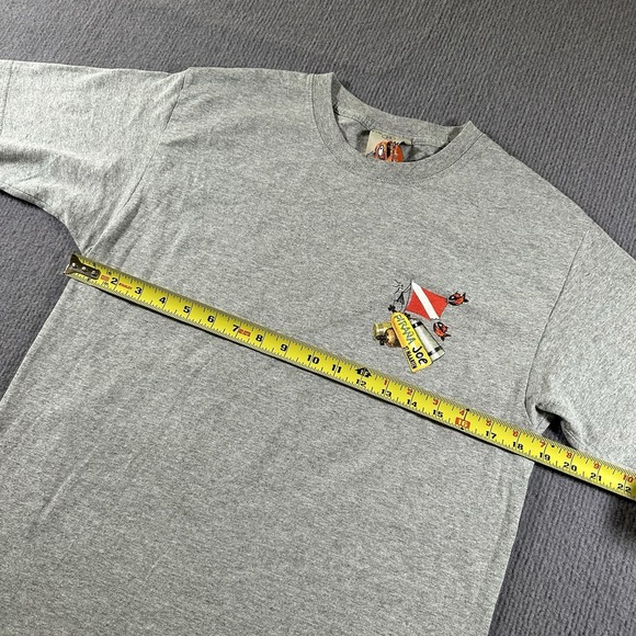 Pirana Joe St Maarten‎ Gray Shirt Mens Size Medium Beaches Fishing - Picture 8 of 9